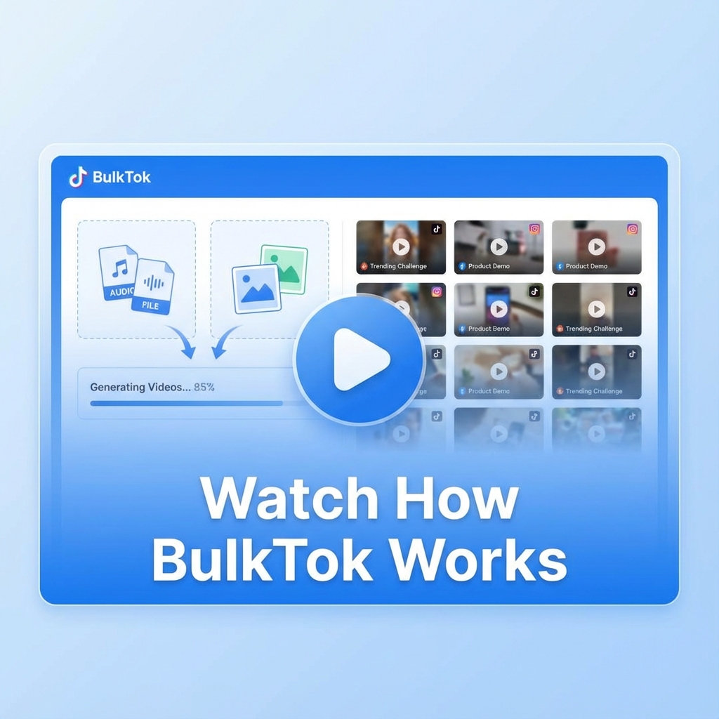 BulkTok Demo - Watch how to automate video generation